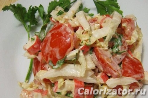 Салат овощной из пекинской капусты Салат овощной из пекинской капусты