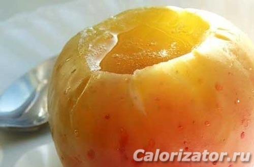 Яблоки, запеченные с брусникой и медом
