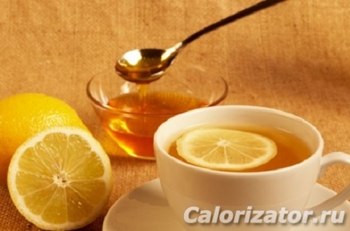 Чай с лимоном и сахаром