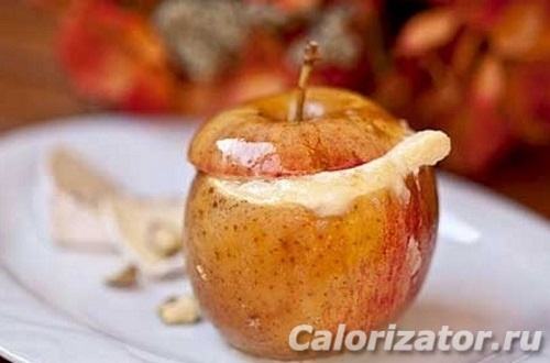 Творожная запеканка с яблоком и корицей на десерт