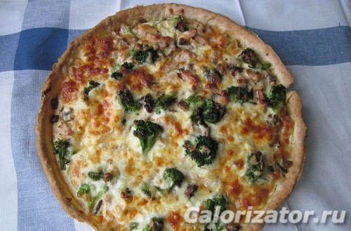 Лоранский пирог с курицей, грибами и брокколи Лоранский пирог с курицей, грибами и брокколи