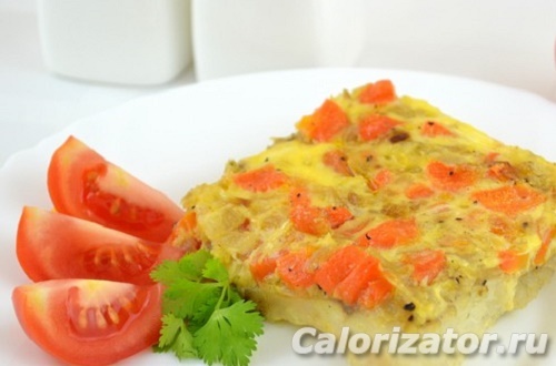 Рыба, запеченная с морковью и луком Рыба, запеченная с морковью и луком