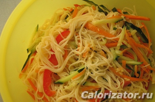 Салат фунчоза - рецепт по-корейски с пошаговыми фото