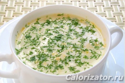 Сырный суп с полукопченой колбасой - рецепт от Vitok