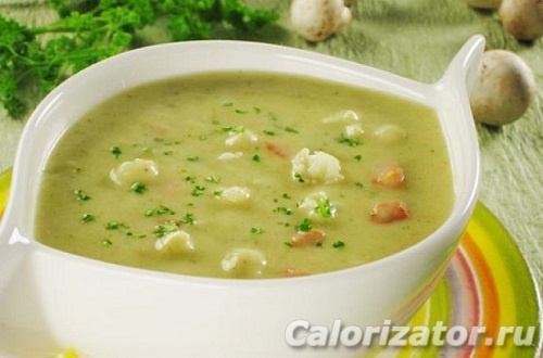 Суп с цветной капустой и картофелем