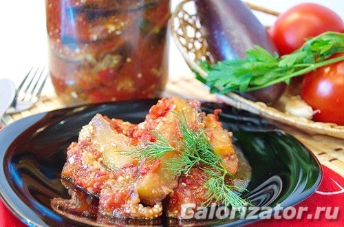 Маринованные баклажаны в томате