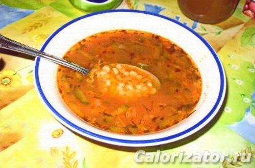 Суп рассольник с перловкой – калорийность и рецепт