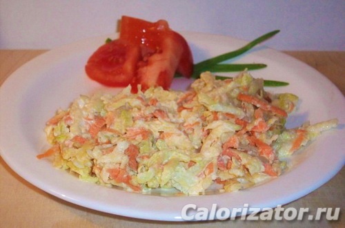 Салат-щетка с редькой и морковью