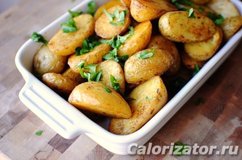 Картошка на противне в духовке