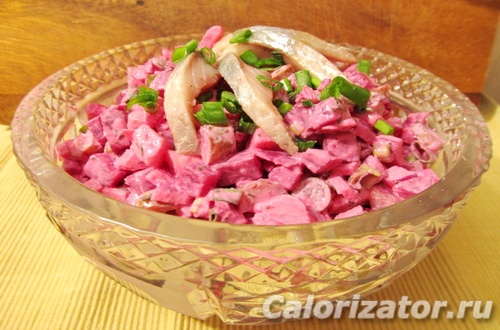 Салат селедка с овощами Салат селедка с овощами