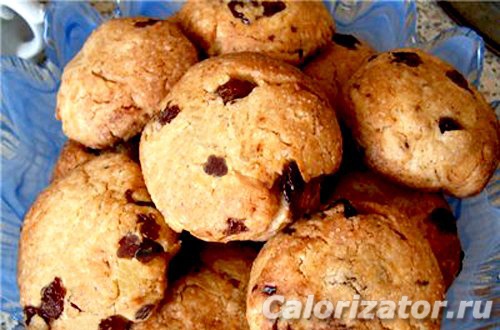 Домашнее печенье с изюмом рецепт с фото пошагово