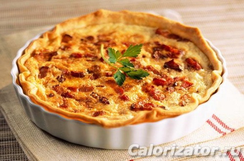 Пирог лотарингский с овощами