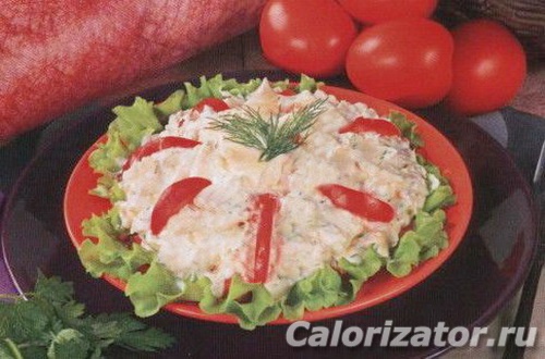 Салат с помидорами и фетой
