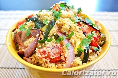 Кус-кус с печеными овощами Кус-кус с печеными овощами
