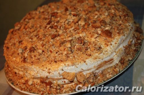 Домашний ореховый торт с грецкими орехами