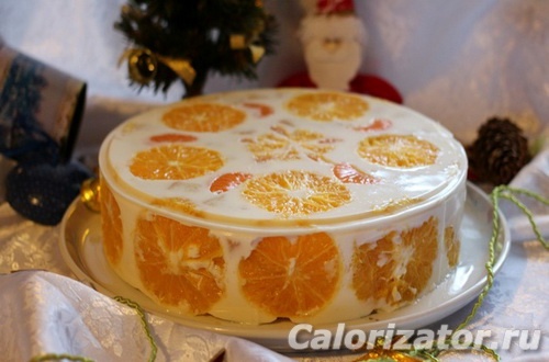 Торт желейный Фруктовый новый год - калорийность, состав, описание -  Calorizator.ru