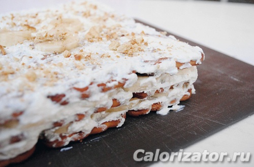 Торт из печенья и бананов - пошаговый рецепт с фото на webmaster-korolev.ru
