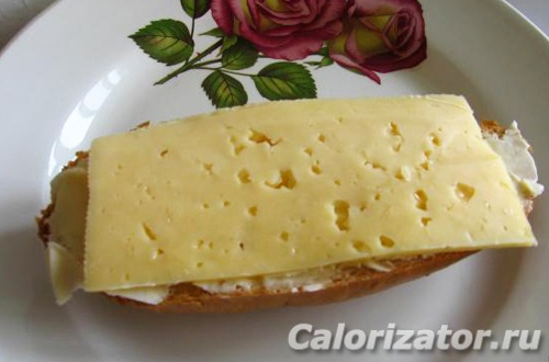 Бутерброд с маслом и сыром