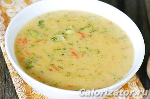Крем-суп из брокколи с плавленым сырком