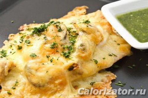 Рыба с фасолью под сыром