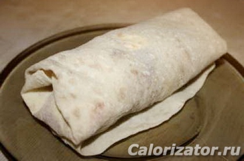 Лаваш с соевым мясом