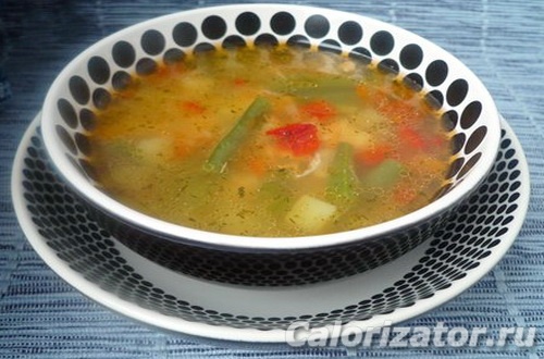 Овощной суп с тушенкой