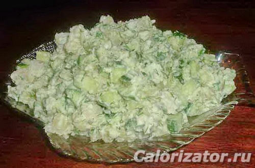 Салат из картофеля с огурцом Салат из картофеля с огурцом