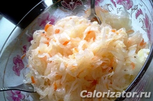 Салат из квашеной капусты с подсолнечным маслом Салат из квашеной капусты с подсолнечным маслом
