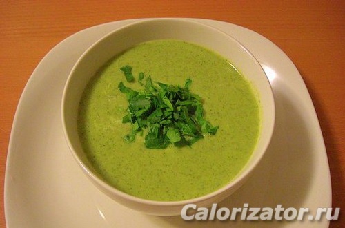 Суп-пюре овощной с плавленым сыром