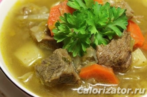 Ингредиенты для «Чечевичный суп с говядиной»: