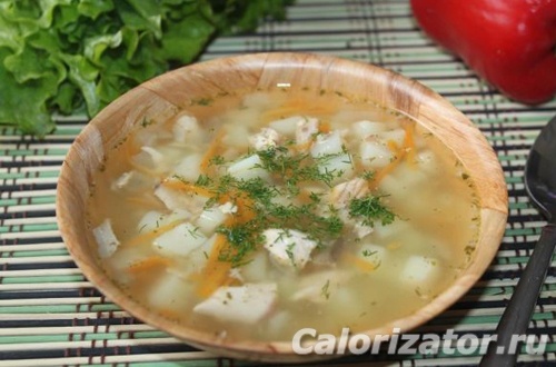 Суп рыбный из скумбрии и картофеля