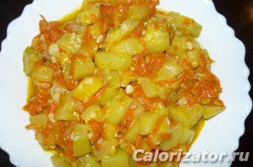 Жареные кабачки с морковью и луком - 6 пошаговых фото в рецепте