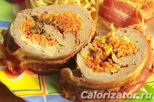 Мясной рулет с морковью – пошаговый фоторецепт блюда из мясного фарша