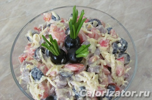 Салат с языком, помидорами и сыром рецепт – Европейская кухня: Салаты. «Еда»