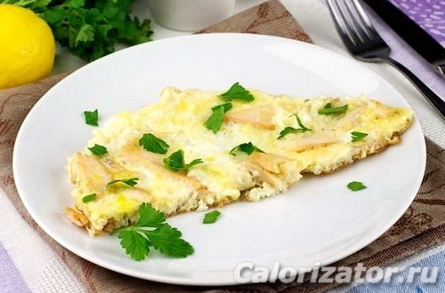 Омлет с куриным филе Омлет с куриным филе