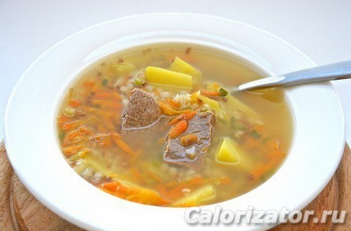 Суп гречневый на говядине