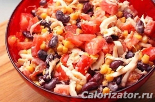 Салат с фасолью и пекинской капустой Салат с фасолью и пекинской капустой