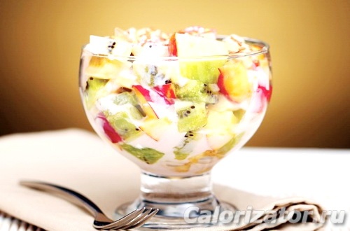 Летний фруктовый салат с йогуртом рецепт – Европейская кухня: Салаты. «Еда»