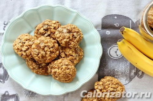 Печенье овсяное с бананом