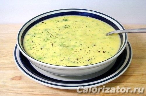 Суп сырный низкокалорийный
