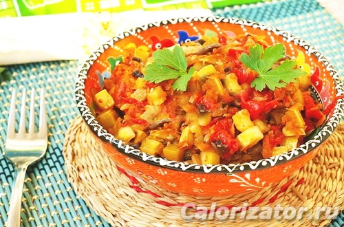 Рагу овощное с грибами Рагу овощное с грибами