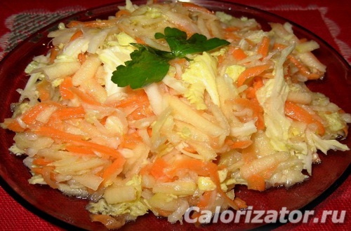Салат из пекинской капусты с морковью рецепт Салат из пекинской капусты с морковью рецепт