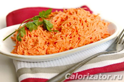 Салат из моркови с чесноком - Кулинарный пошаговый рецепт с фото.