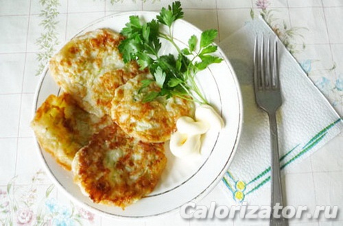 Оладьи из кабачков с сыром