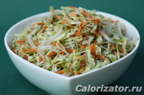 Салат из свежей капусты и моркови, пошаговый рецепт на ккал, фото, ингредиенты - Юлия