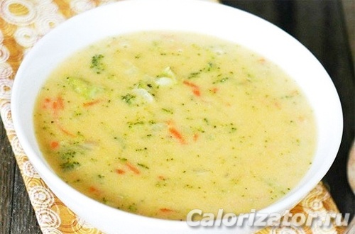 Суп диетический сырный