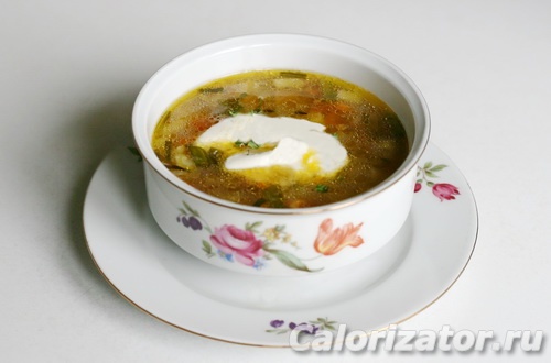 Суп с лапшой и овощами