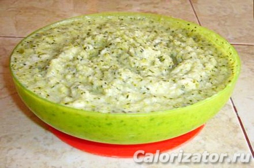 Пюре из брокколи с молоком