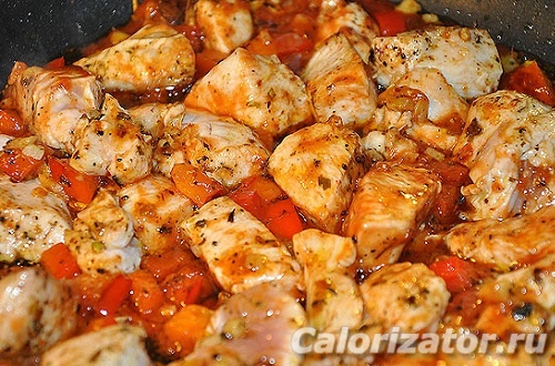 Грудка куриная с томатами в мультиварке Грудка куриная с томатами в мультиварке