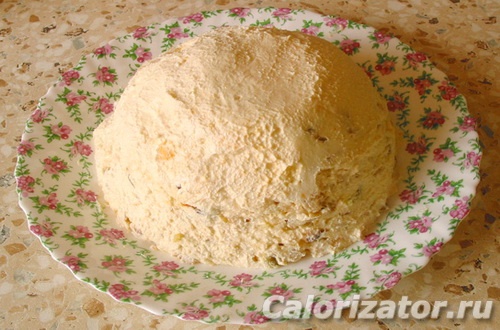 Пасха творожная с сухофруктами